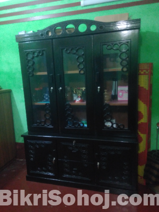 Almost New Malaysian Oak Wood Cabinet